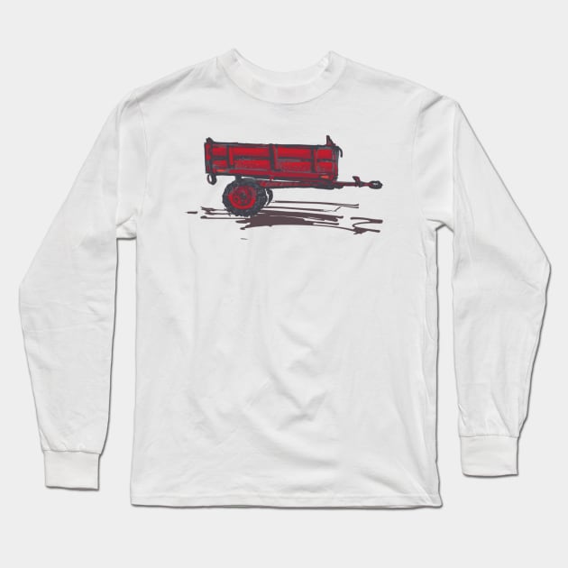 Car Drive Long Sleeve T-Shirt by Wanda City